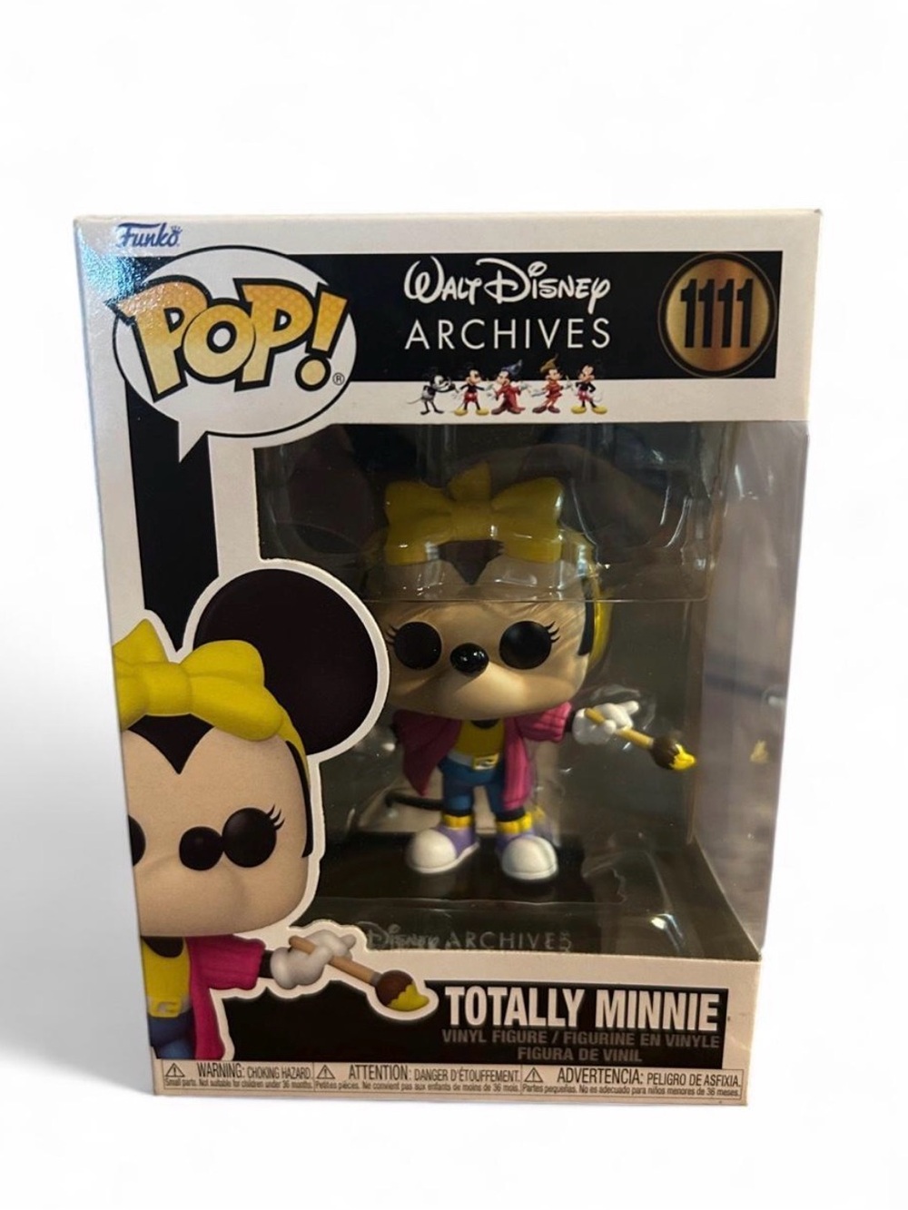 Funko Totally Minnie Vinyl Figure with Yellow Bow and Multicolor Outfit